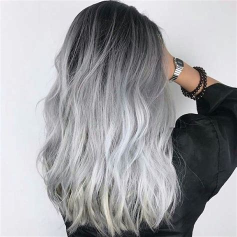 black to platinum hair ombre|platinum ombre hair color.